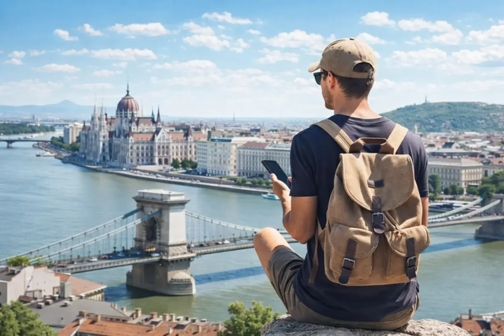 Mobile data eSIM Budapest travel Hungary